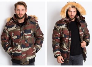 Pikowana kurtka dla mężczyzny w modnych kolorach na zimę